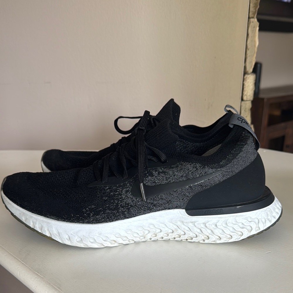 Nike Black and White Running Shoes